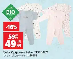 Carrefour Tex baby pijamale bebe Ofertă