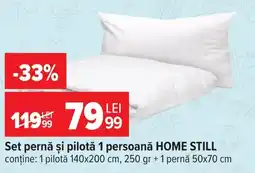 Carrefour Home still set pernă și pilotă 1 persoană Ofertă