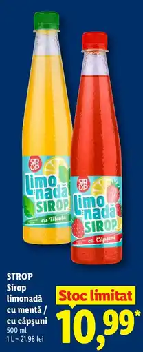 Lidl Strop sirop limonada cu menta / cu capsuni Ofertă