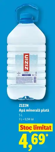 Lidl Zizin apă minerală plată Ofertă
