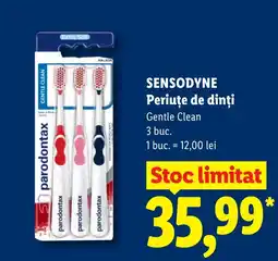 Lidl Sensodyne periute de dinți gentle clean Ofertă