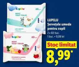 Lidl Lupilu șervețele umede pentru copii Ofertă
