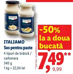 Lidl Itali amo sos pentru paste Ofertă