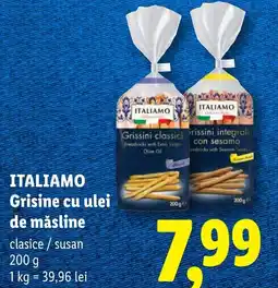 Lidl Itali amo grisine cu ulei de măsline Ofertă
