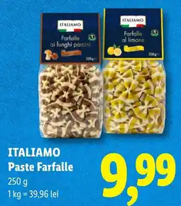 Lidl Itali amo paste farfalle Ofertă