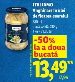 Lidl Italiamo anghinare în ulei de floarea-soarelui Ofertă