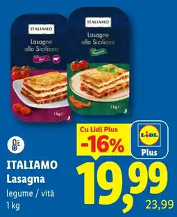 Lidl Itali amo lasagna Ofertă