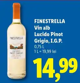 Lidl Finestrella vin alb lucido pinot grigio Ofertă