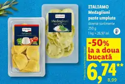Lidl Italiamo medaglioni paste umplute Ofertă