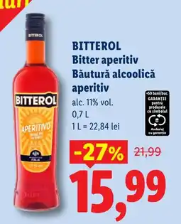 Lidl Bitterol bitter aperitiv Ofertă