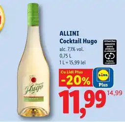 Lidl Allini Cocktail Hugo Ofertă