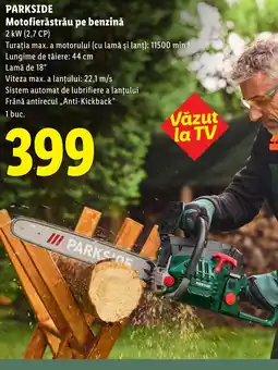 Lidl Parkside motocerăștura pe benzină Ofertă