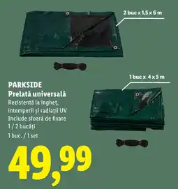 Lidl Parkside prelată universală Ofertă