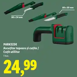 Lidl Parkside ascuțitor topoare și cuțite / cuțit utilitar Ofertă