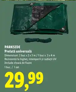 Lidl Parkside prelată universală Ofertă