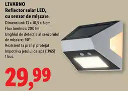Lidl LivarNo reflector solar led, cu senzor de mișcare Ofertă