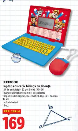 Lidl Lexibook laptop educativ bilingv cu licență Ofertă