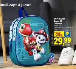 Lidl Undercover rucsac 3d cu licență Ofertă
