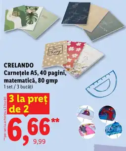 Lidl Crelando carnetele a5 Ofertă