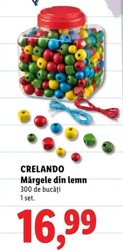 Lidl Crelando mărgele din lemn Ofertă