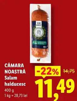 Lidl Cămara noastră salam haiducesc Ofertă