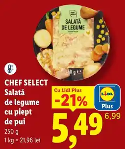 Lidl Chef Select Salată de legume cu piept de pui Ofertă