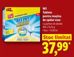 Lidl W5 tablete pentru mașina de spălat vase Ofertă