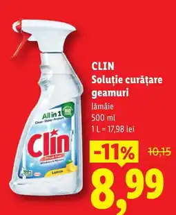 Lidl Clin soluție curățare geamuri lămâie Ofertă