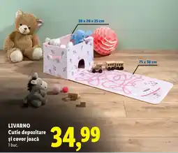 Lidl Livarno cutie depozitare și covor joacă Ofertă
