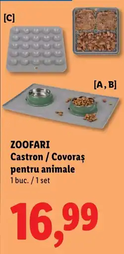 Lidl Zoofari Castron / Covoraș pentru animale Ofertă
