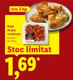 Lidl Aripi de pui, secționate Ofertă