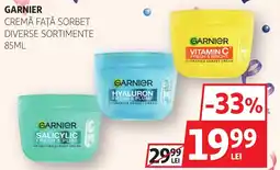 Auchan Garnier cremă față sorbet Ofertă