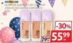 Auchan Maybelline New York Superstay 30H Lumi Matt Ofertă
