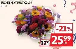 Auchan Buchet mixt multicolor Ofertă
