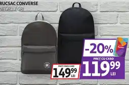 Auchan Converse rucsac negru / gri Ofertă