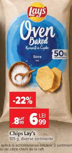 Carrefour Market Lay's Oven Baked Rumenți in Cuptor Sare Ofertă