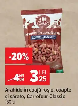 Carrefour Market Carrefour Classic arahide în coajă roșie coapte și sărate Ofertă