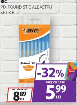 Auchan Bic pix round stic albastru Ofertă