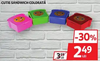 Auchan Cutie Sandwich Colorată Ofertă