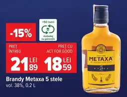 Carrefour Market Brandy Metaxa 5 stele Ofertă