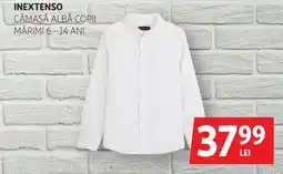 Auchan Inextenso cămașă albă copii Ofertă