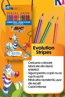 Auchan Bic kids evolution stripes Ofertă