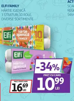 Auchan Elfi hârtie igienică family Ofertă