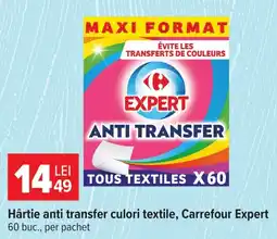 Carrefour Market Carrefour Expert hârtie anti transfer culori textile Ofertă