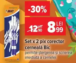 Carrefour Market Bic pix corector cerneală Ofertă