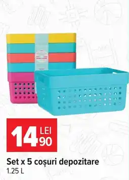 Carrefour Market BASSET coșuri depozitare Ofertă