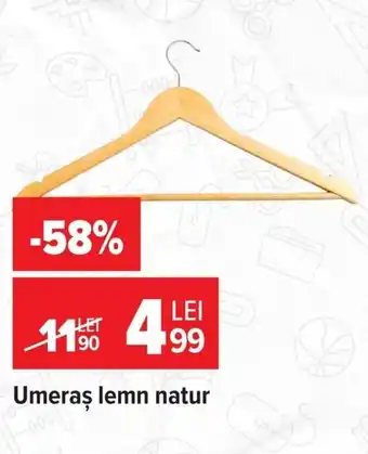 Carrefour Market Umeraș lemn natur Ofertă