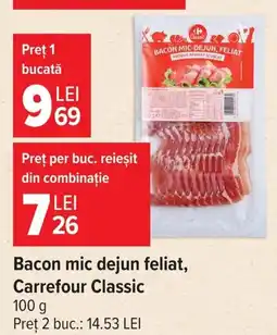 Carrefour Market Carrefour Classic Bacon mic dejun feliat Ofertă