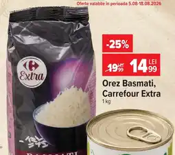 Carrefour Market Carrefour Extra Orez Basmati Ofertă