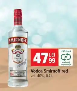 Carrefour Vodca Smirnoff red Ofertă